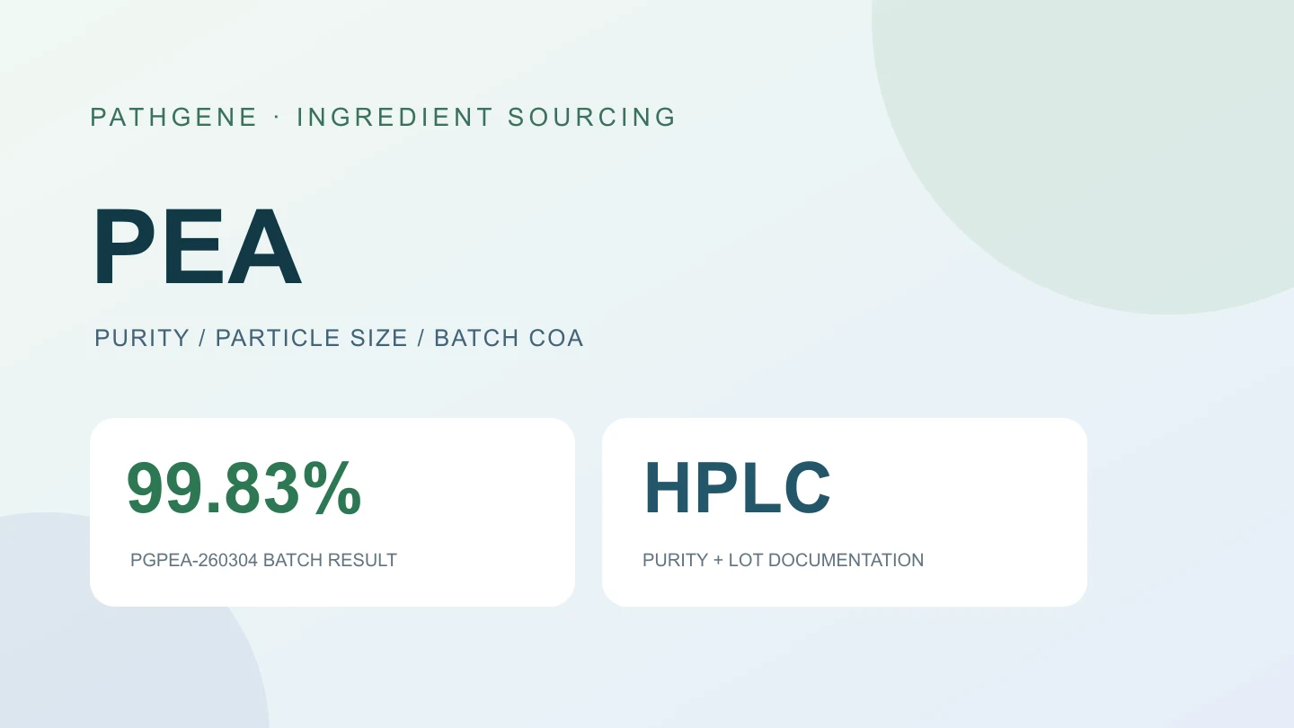 PEA Powder Supplier Guide: Purity, Particle Size & COA