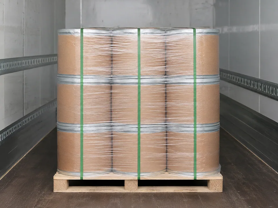 Palletized bulk shipping illustration