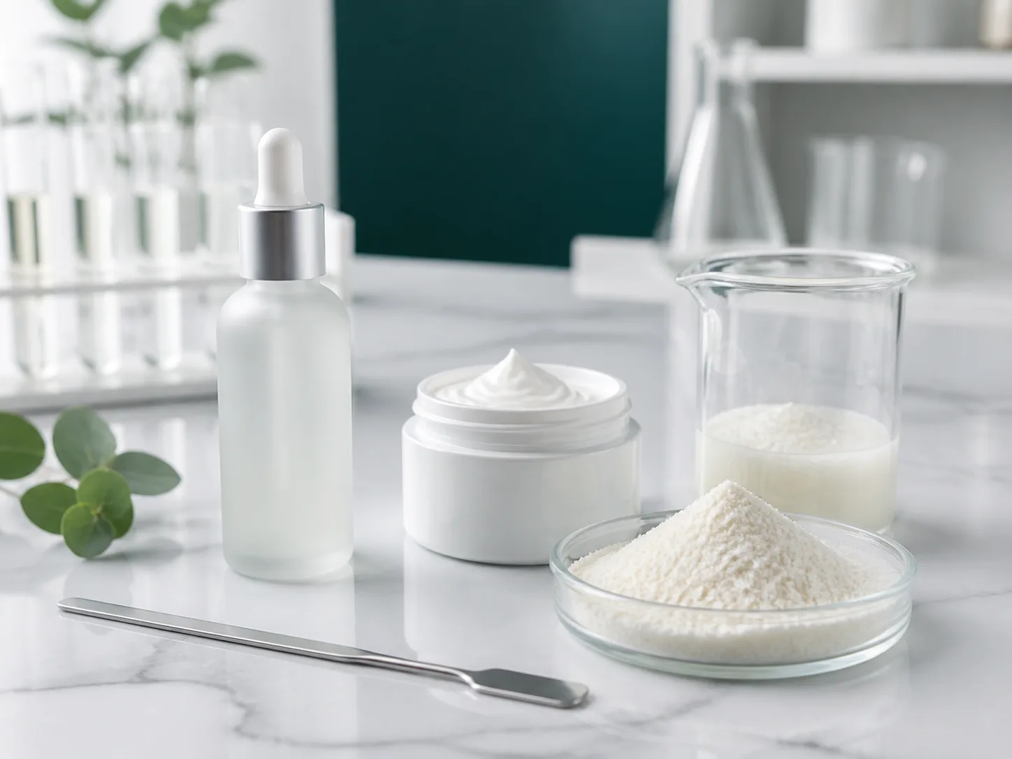 Serum and cream formats for cosmetic formulation development
